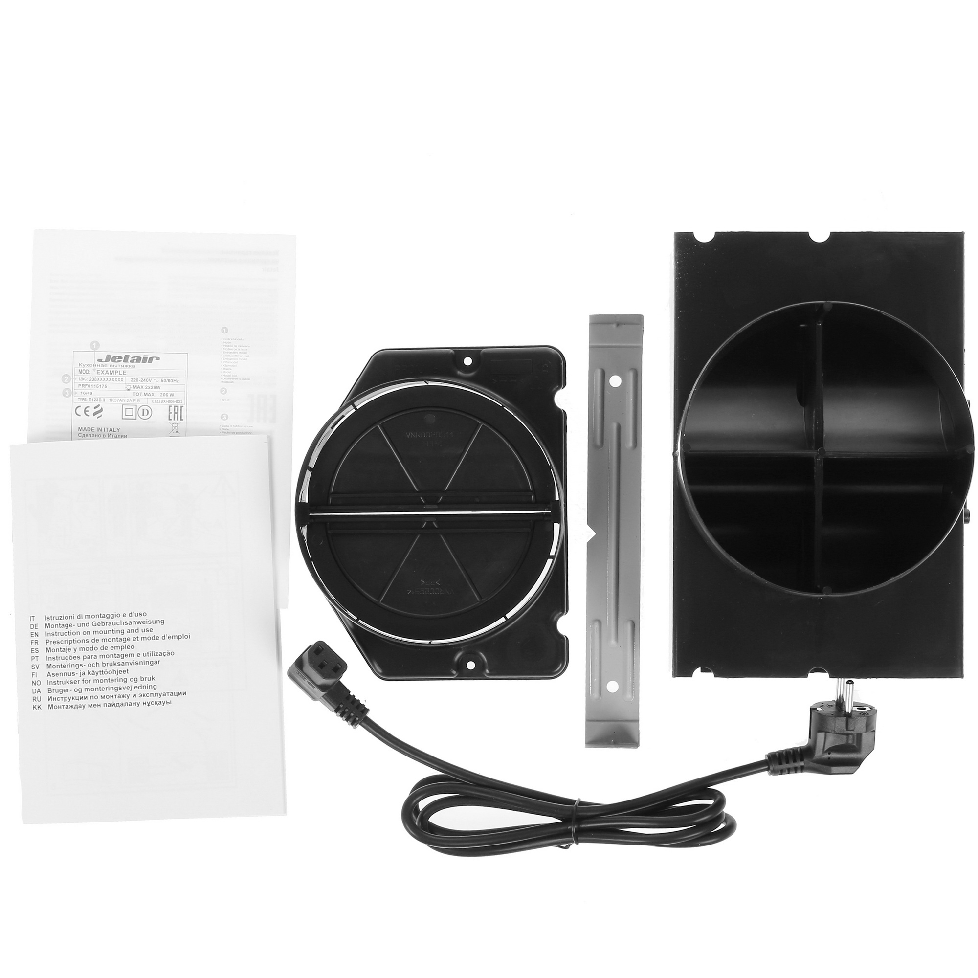 1106573 Вытяжка каминная Jetair TOUCH IX/A/90 серебристый STDN-0122256 - Вид №8