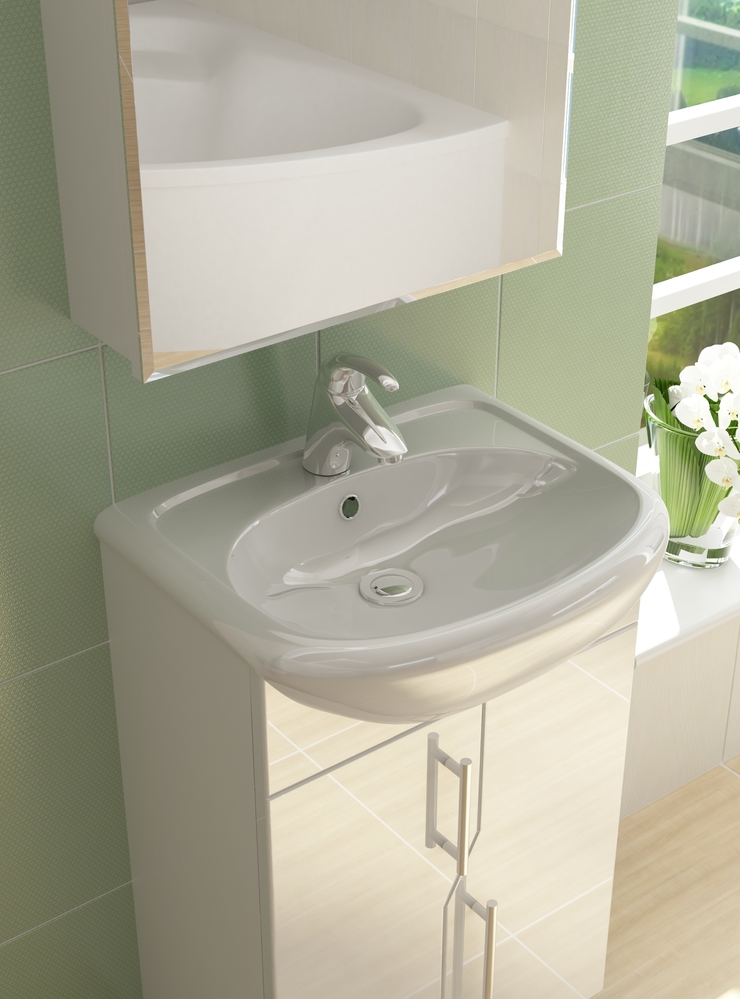 Тумба с раковиной Grand 500 (Уют)500⨉300⨉830 мм белый Santreyd sun-id-665258 - Вид №2