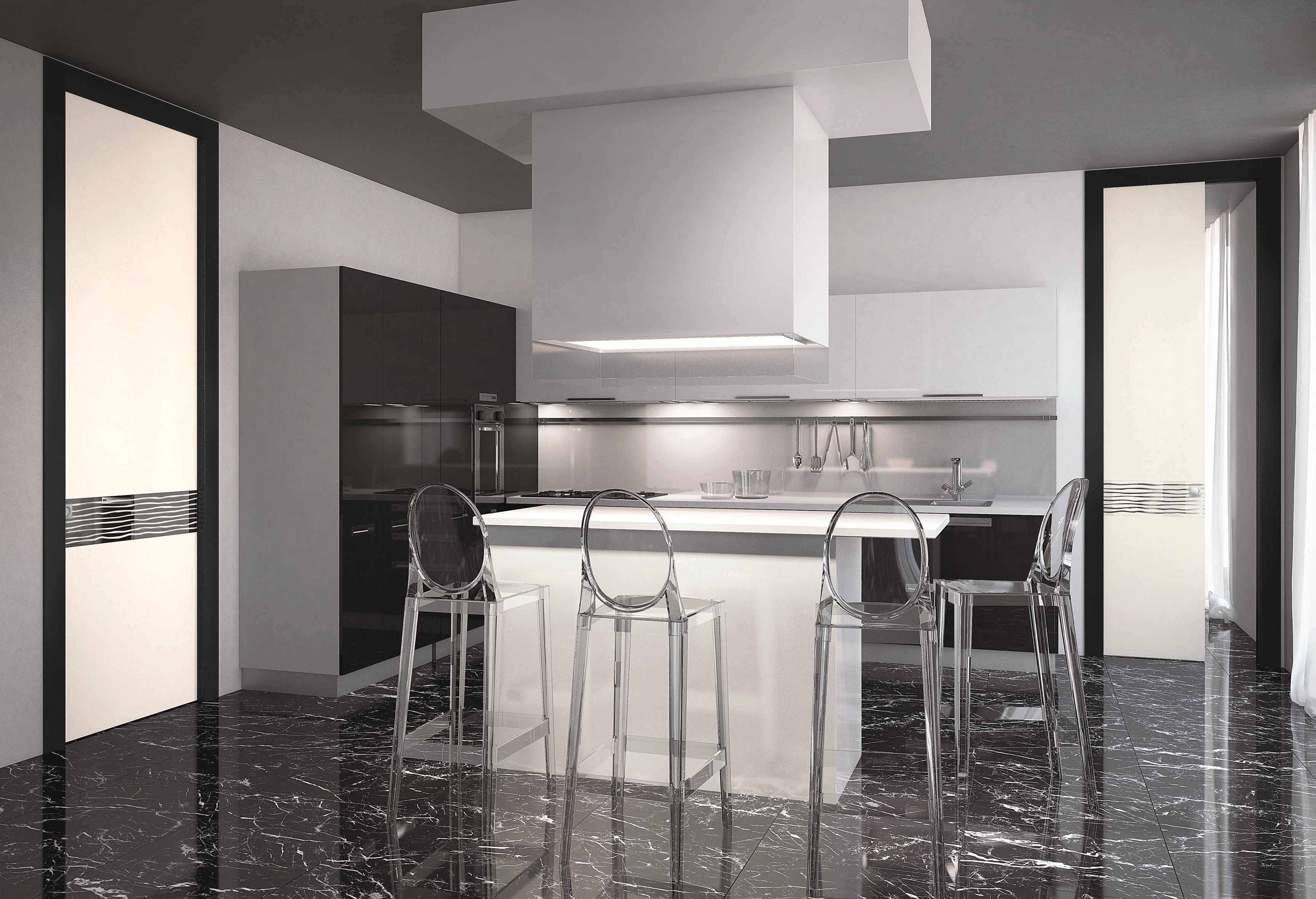 Деревянные раздвижные двери HenryGlass Adela ARCH-00059377 - Вид №1