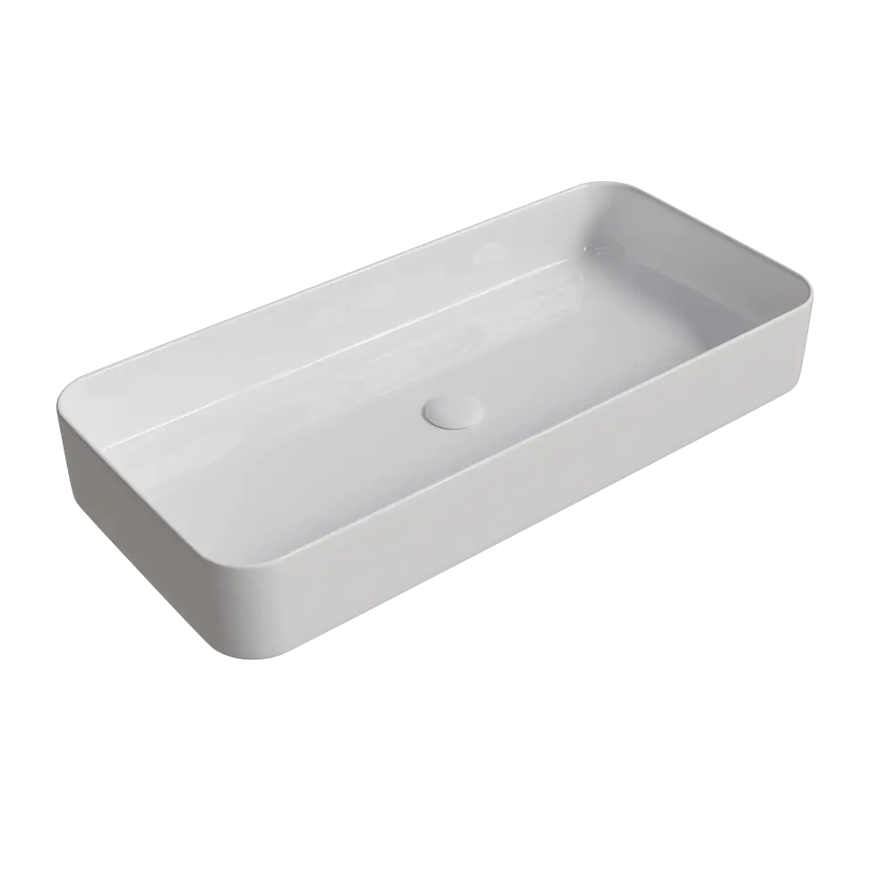 Раковина Slim Square 80 накладная на столешницу 81x37 см Santreyd STLM-2019098