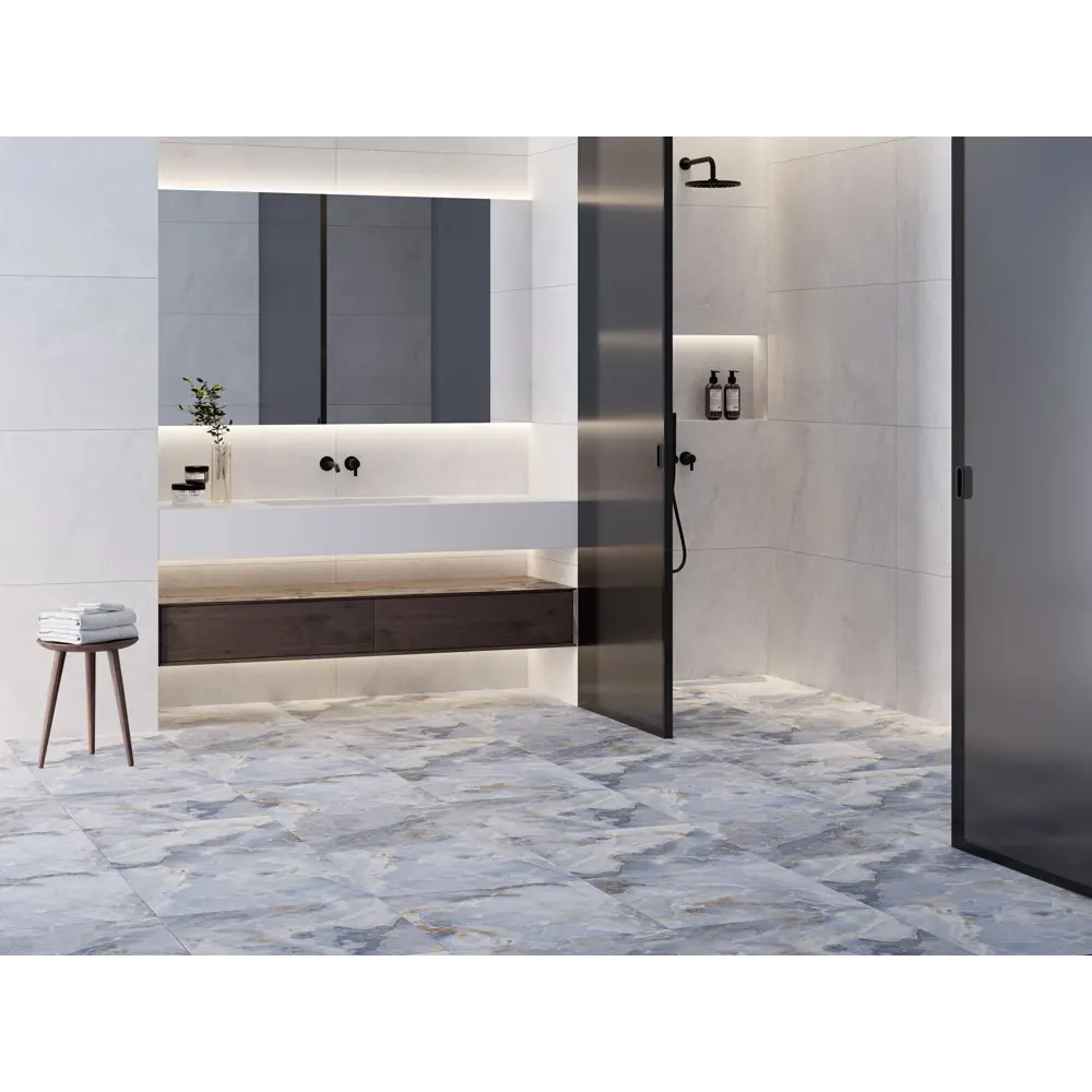 Керамогранит Incolor Montecarlo Bianco 60x120x0.5 см 2.88 м² матовый цвет серый Marble STLM-2006504 - Вид №2