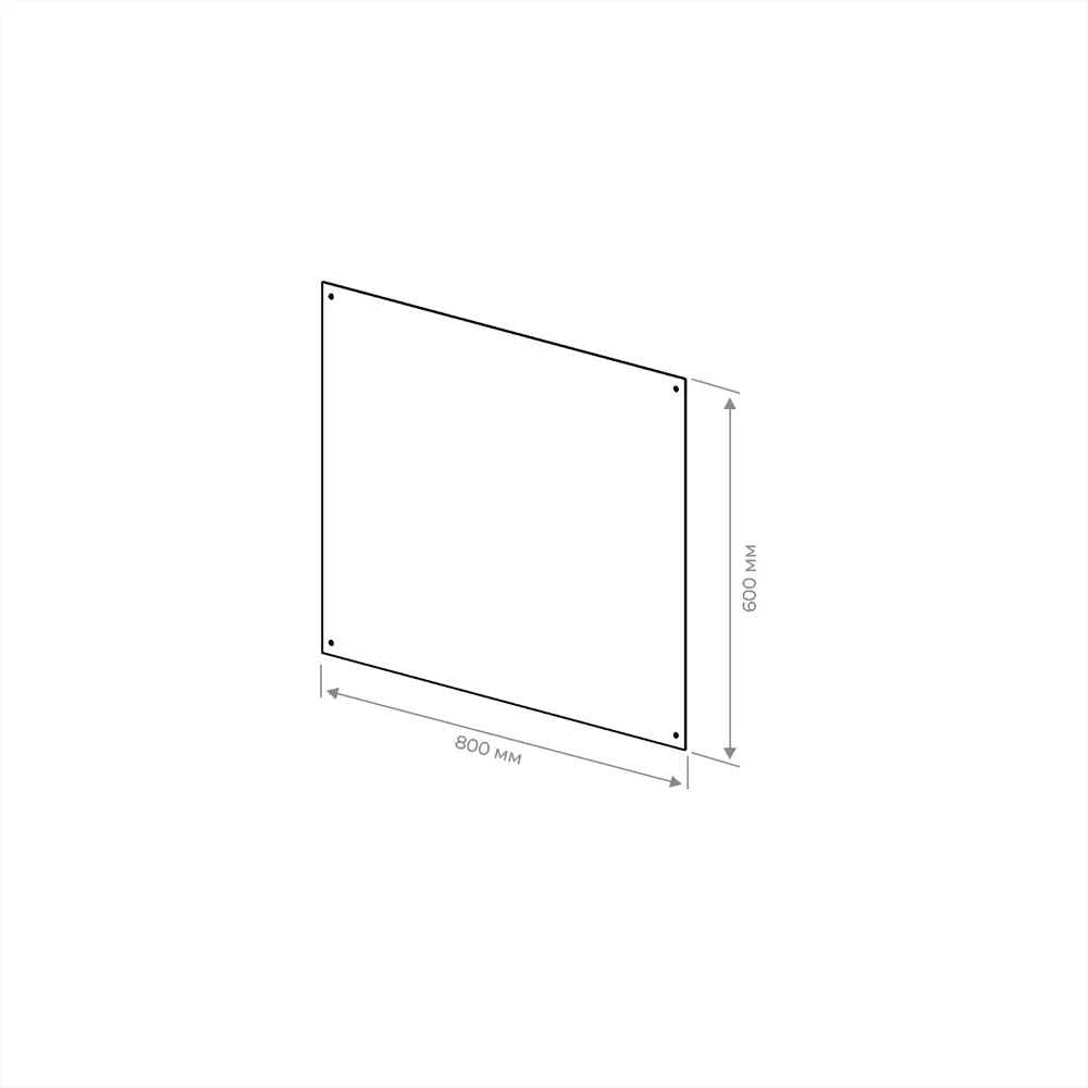 Стеновая панель Ферро 80x0.15x60 см металл цвет черный Santreyd STLM-2124149 - Вид №3