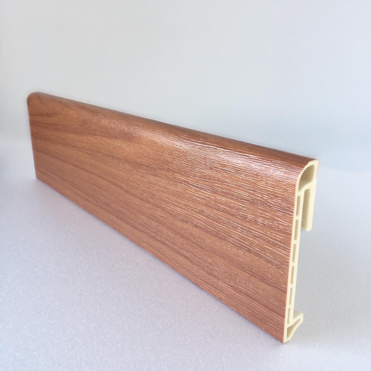 Напольный плинтус  Вишня 80мм DEKOR PANEL DP072