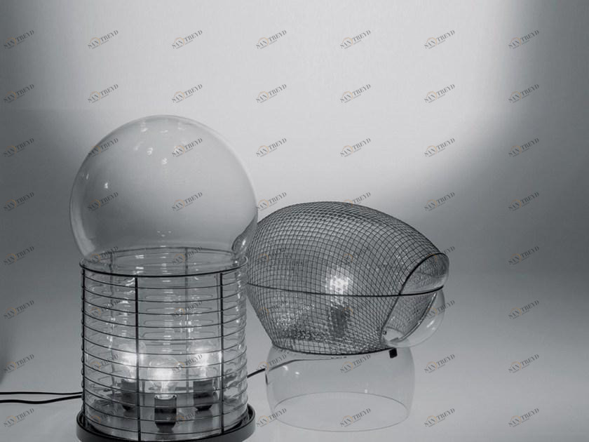 Artemide Галогенная настольная лампа из дутого стекла с диммером sun-id-1452040