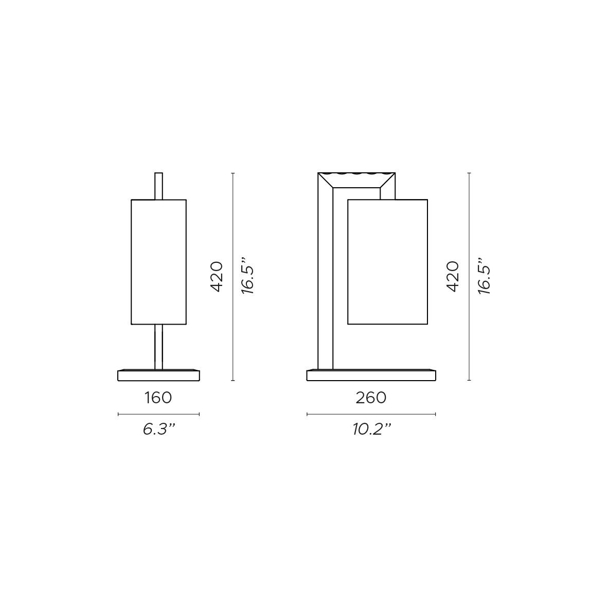 Ткань светодиодная настольная лампа Contardi ARCH-00082734 - Вид №1