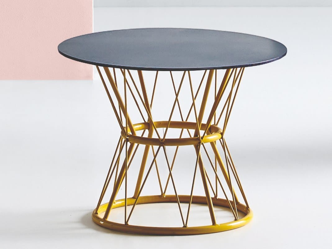 Круглый металлический журнальный столик Mobboli Atenea ARCH-00007730