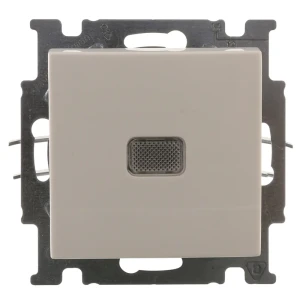 Выключатель встраиваемый ABB Basic 55 1 клавиша с подсветкой, цвет белый 13596309 STLM-2006676