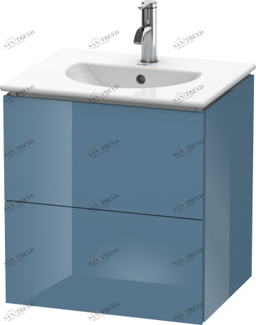 LC626004747 L-Cube Тумбочка подвесная Каменно-синий глянцевый лак Duravit