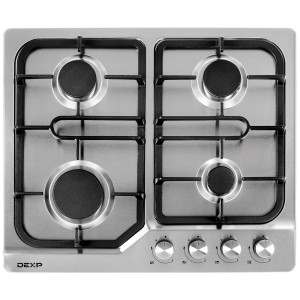 4714670 Газовая варочная поверхность DEXP 12M4GT SS