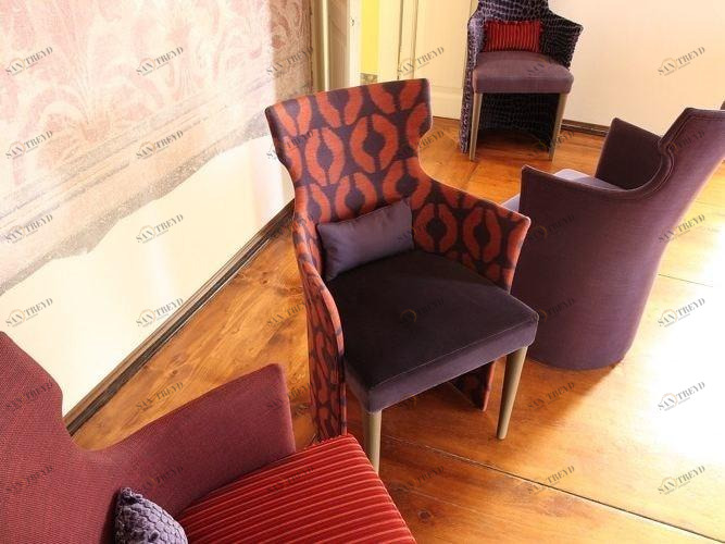 COLLI CASA Кресло с обивкой из ткани с подлокотниками Cortigiana sun-id-1414659