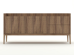 Шкаф из орехового дерева с ящиками