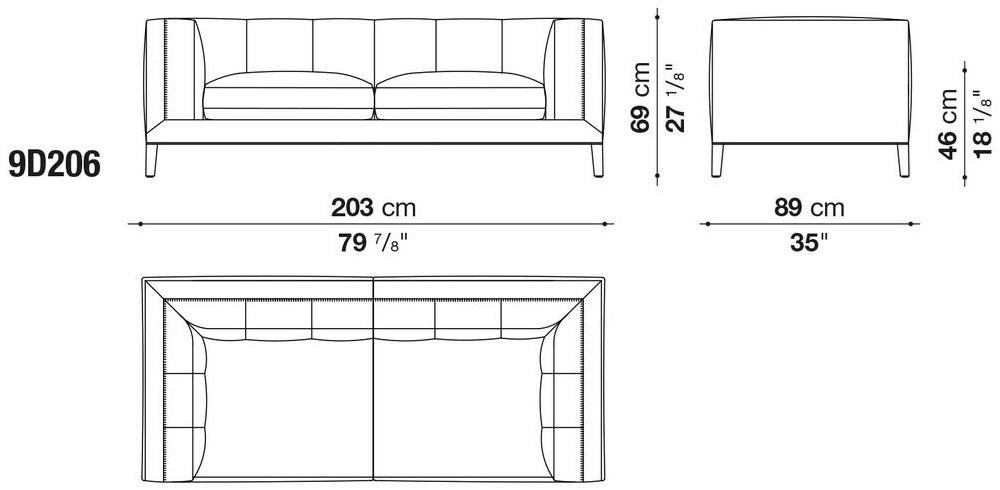 Maxalto Модульный угловой диван из ткани Dives sun-id-1407259 - Вид №3