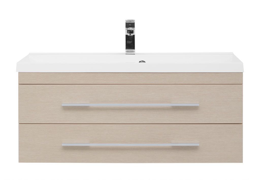 Тумба с раковиной Aquanet Нота NEW 100 светлый дуб 0017149700204096 - Вид №2