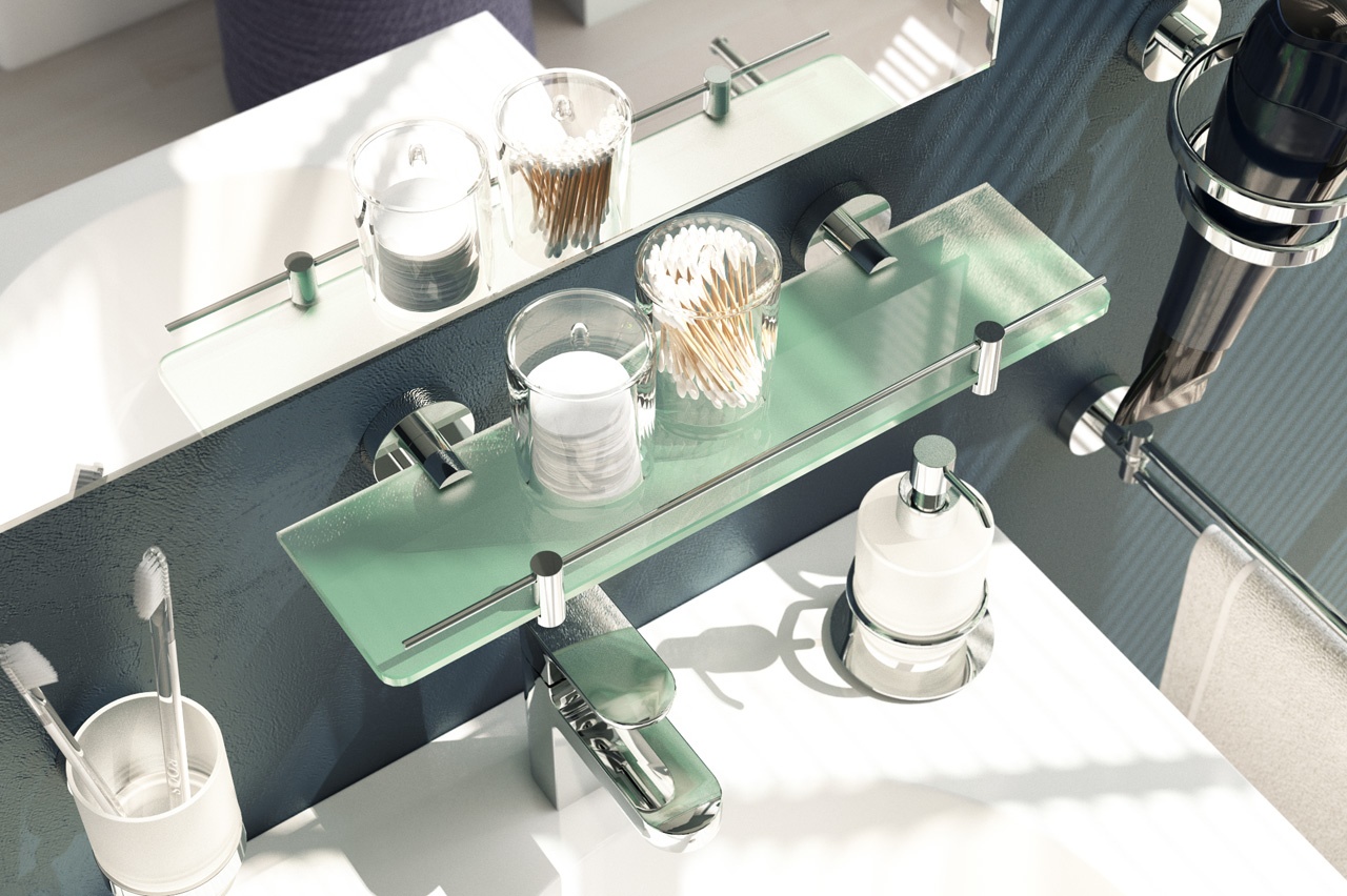 HAR 036 Полка с держателями 60 cm ARTWELLE Harmonie - Вид №2