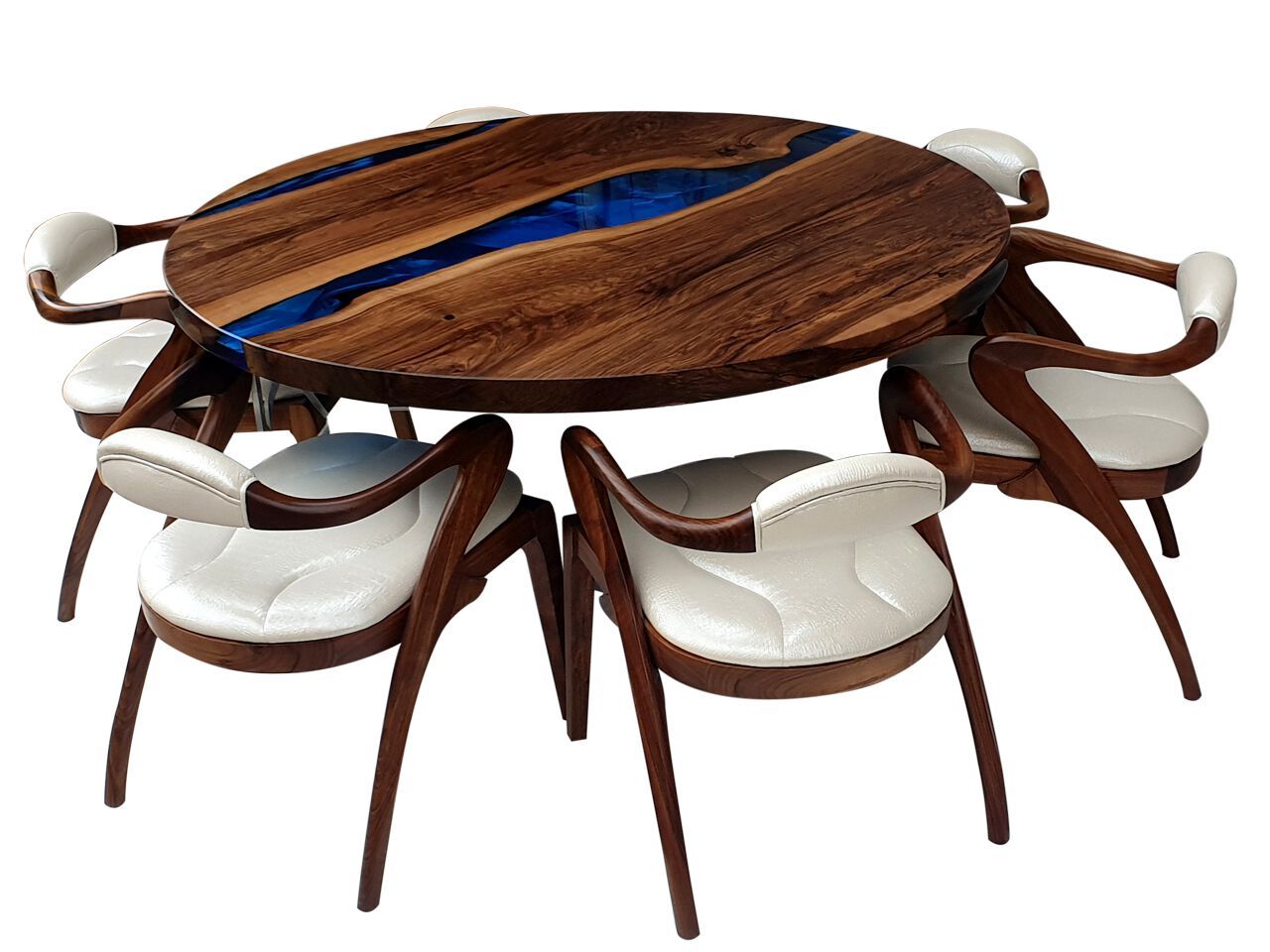 Обеденный набор из дерева и смолы Legnor LEG2408749 ARCH-00136320 - Вид №1