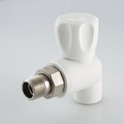 VTp.718.0.02505 Кран шаровой полипропиленовый со сгоном угловой Valtec 25 мм х 3/4"  - Вид №3
