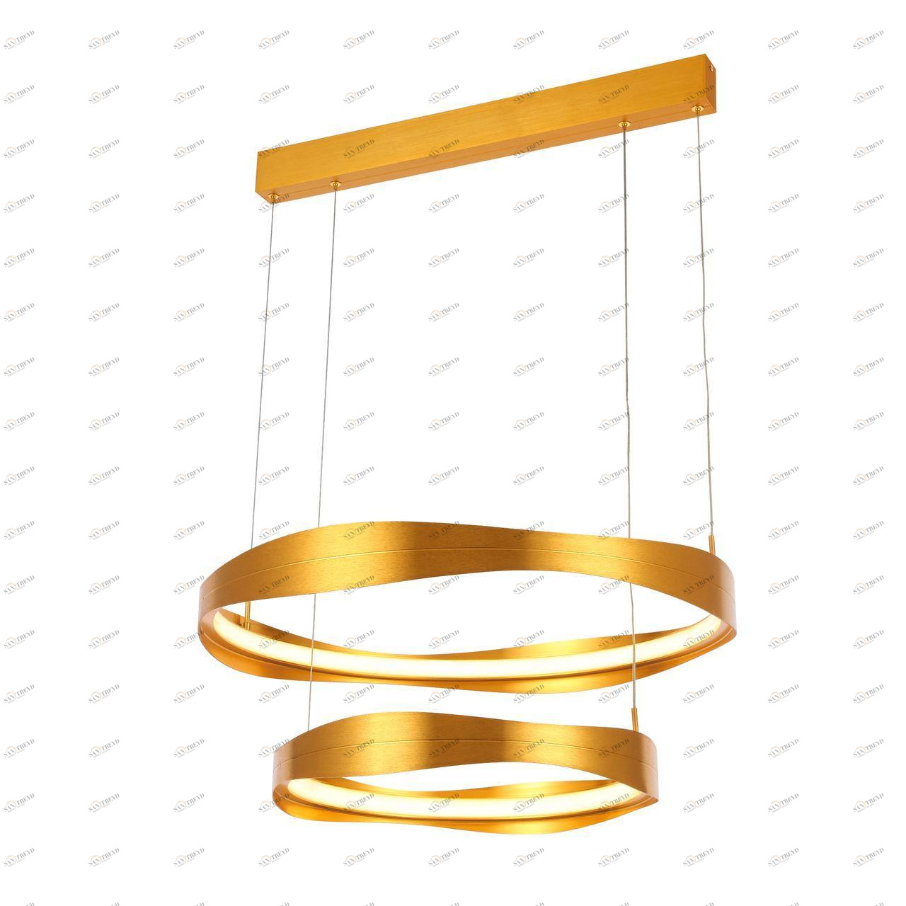Подвесной светильник светодиодный золотой Elazzo SL1594.203.02 ST LUCE ДИЗАЙНЕРСКИЕ, ОРИГИНАЛЬНЫЕ 00-3890137 Белый;золото 