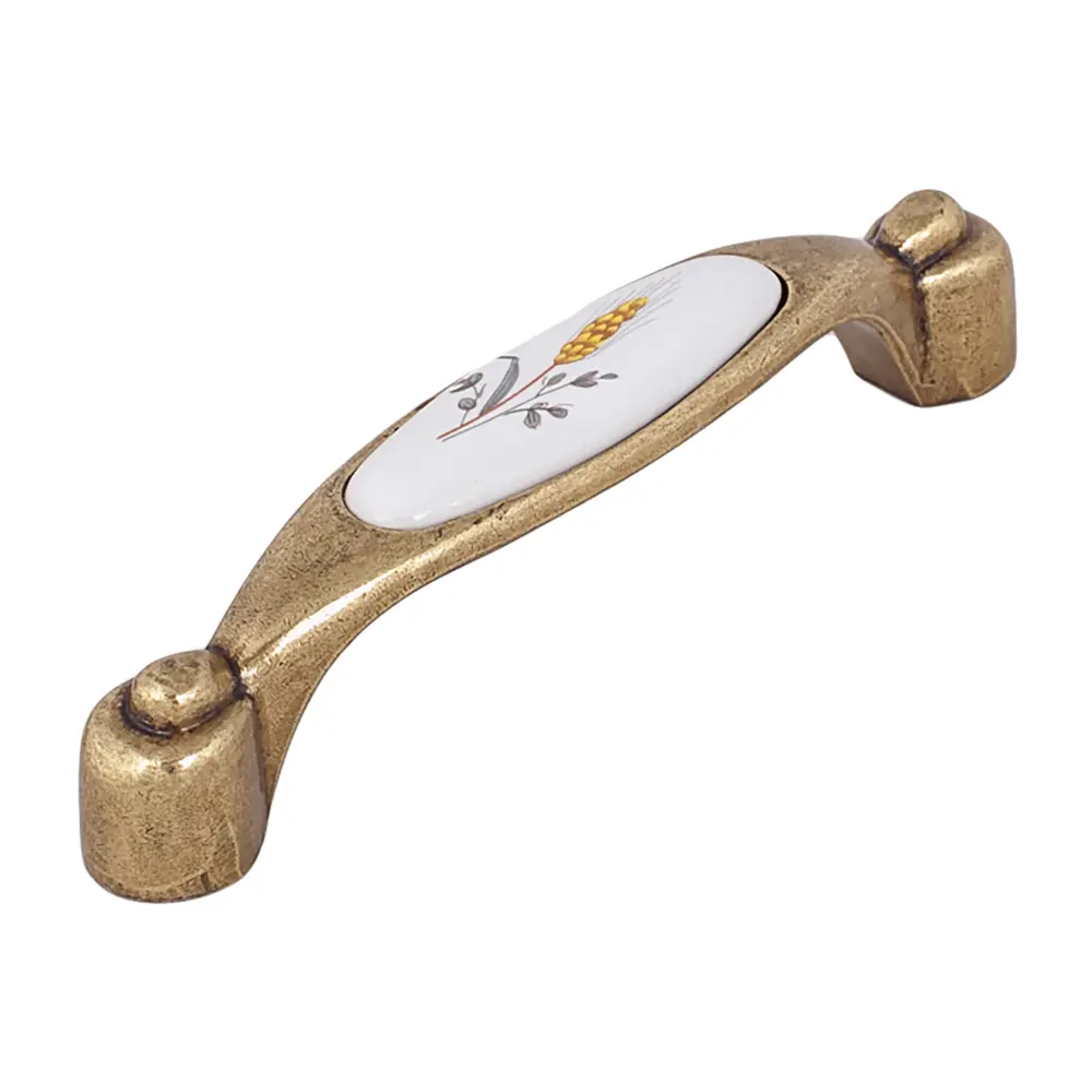 Мебельная ручка-скоба RS112AB.4/W03 96 мм керамика античная бронза BOYARD STLM-2005990