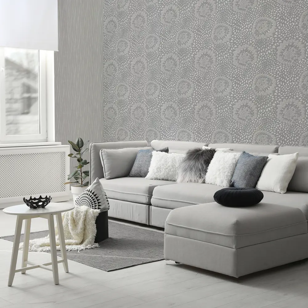 Обои флизелиновые Аспект Ру Флирт серые 1.06 м 30201-41 STLM-2201305 - Вид №3