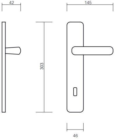 Ручка из латуни на пластине с накладкой Dream 8100 Santreyd - Вид №2