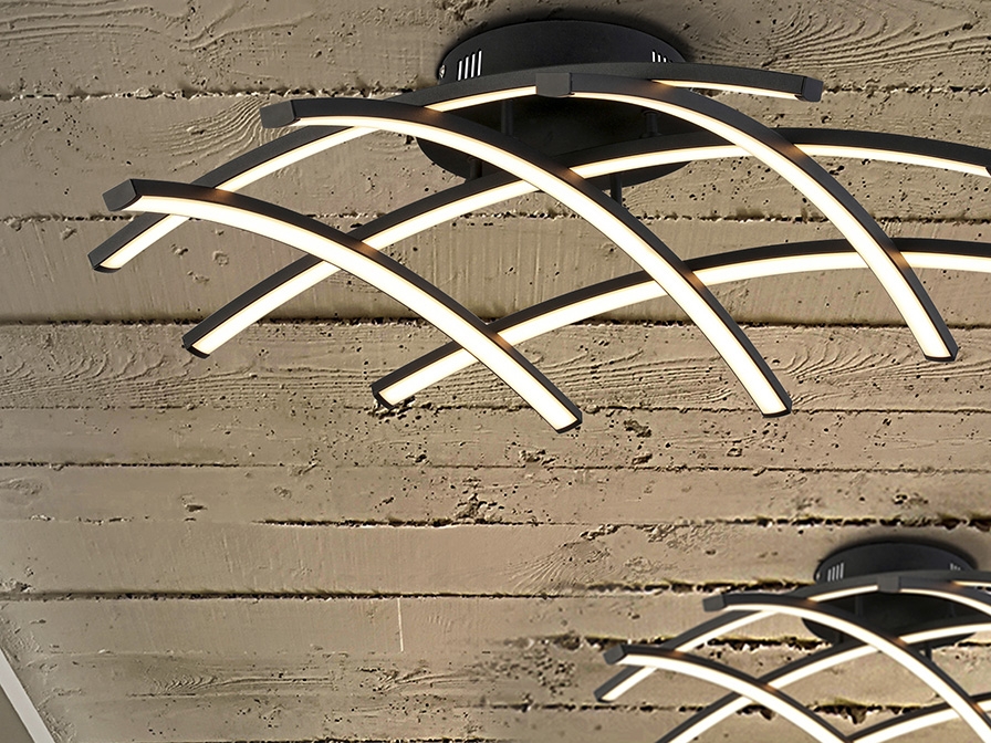 108995 Потолочный светильник 59Ø черный Schuller Trama - Вид №2