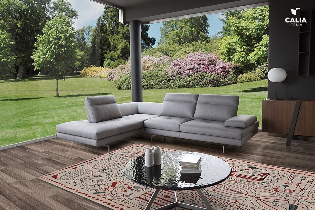 Кожаный угловой диван Calia Italia премиум ARCH-00151139 - Вид №6