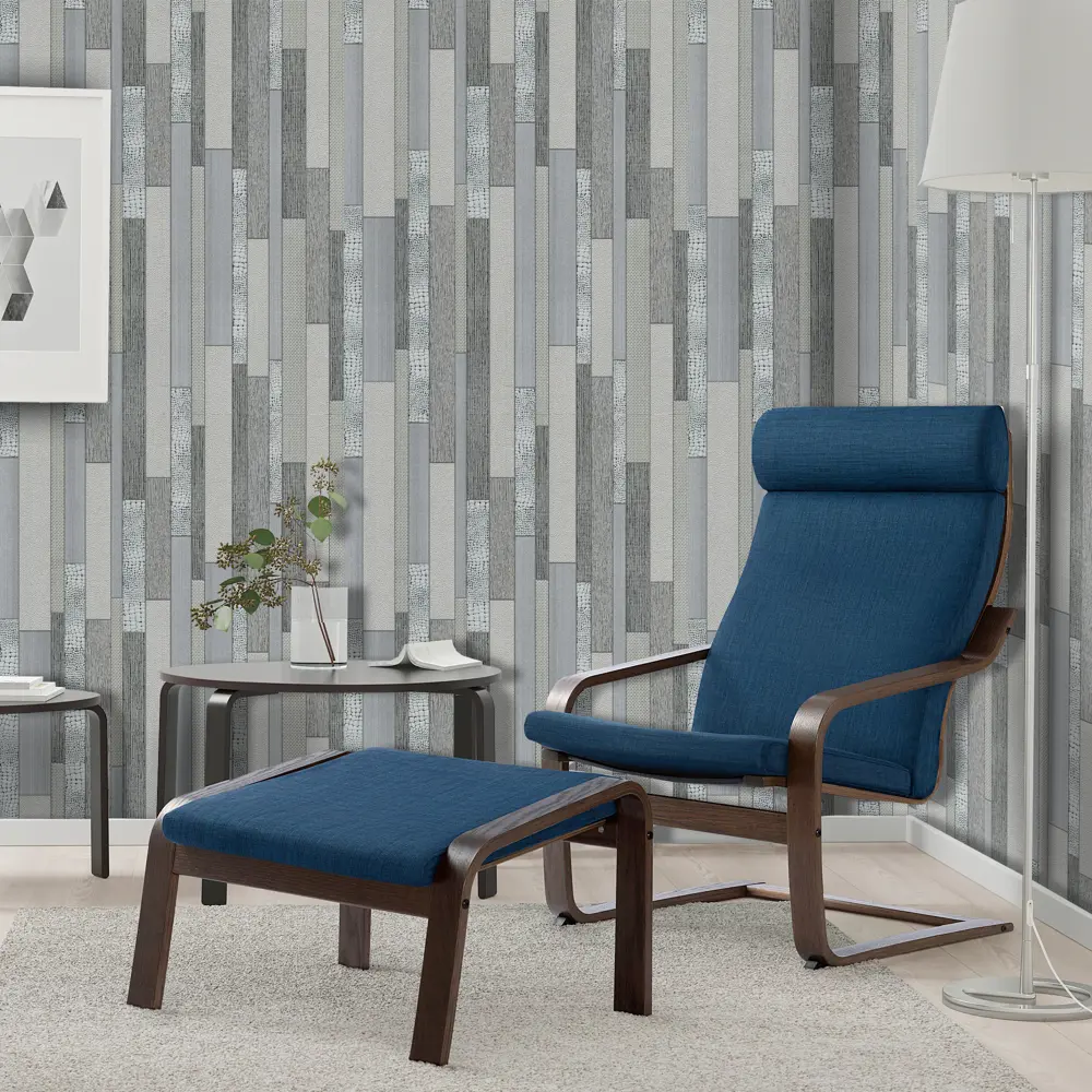 Обои виниловые Плитка серые 0.53 м 0208-5 Santreyd STLM-2193563 - Вид №3