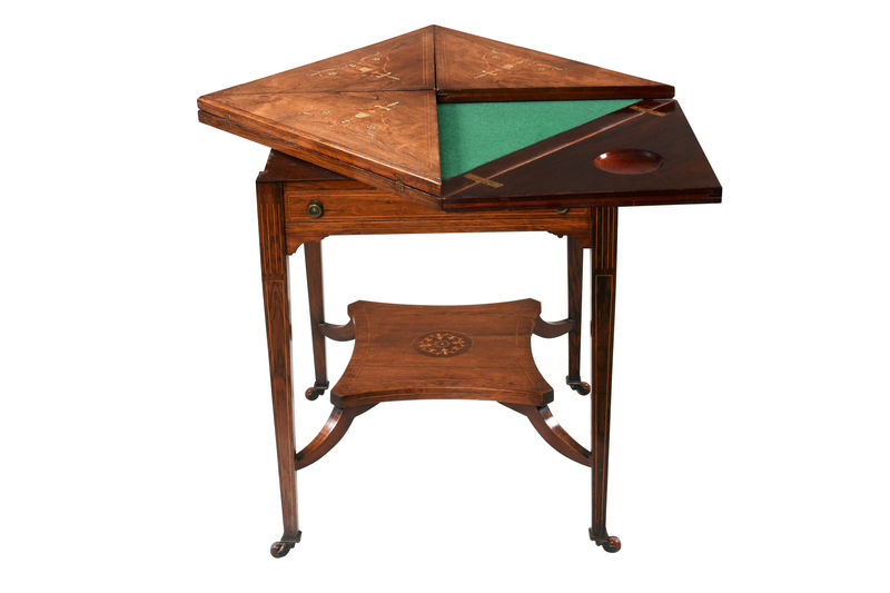 SOR27448 Эдвардианский карточный стол ijlbrown  - Вид №2