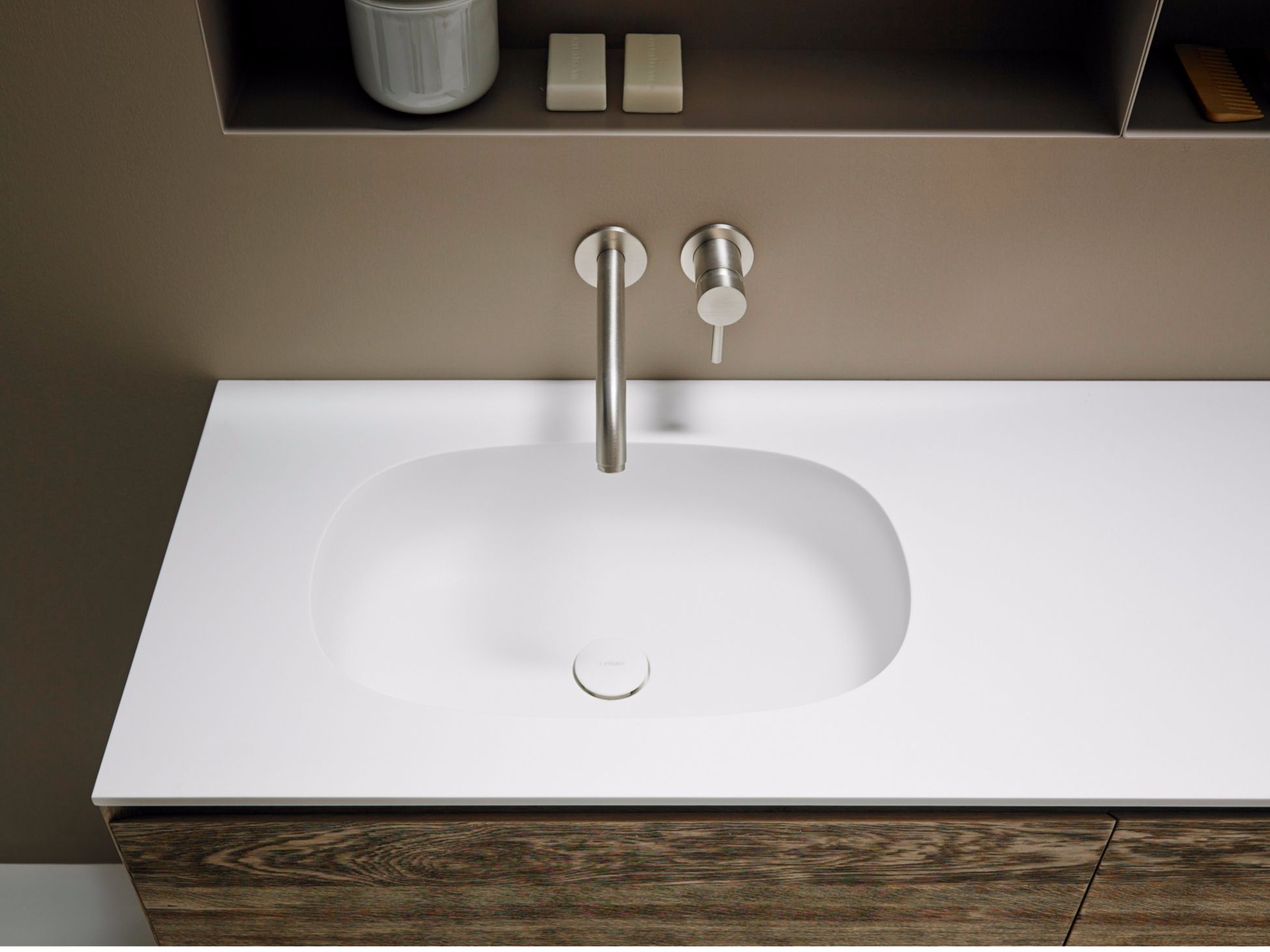 Столешница со встроенной раковиной Inbani OVALO ARCH-00048906 - Вид №1