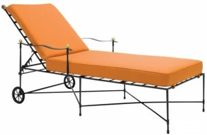 JANUS et Cie Садовая кушетка из нержавеющей стали с подлокотниками Amalfi