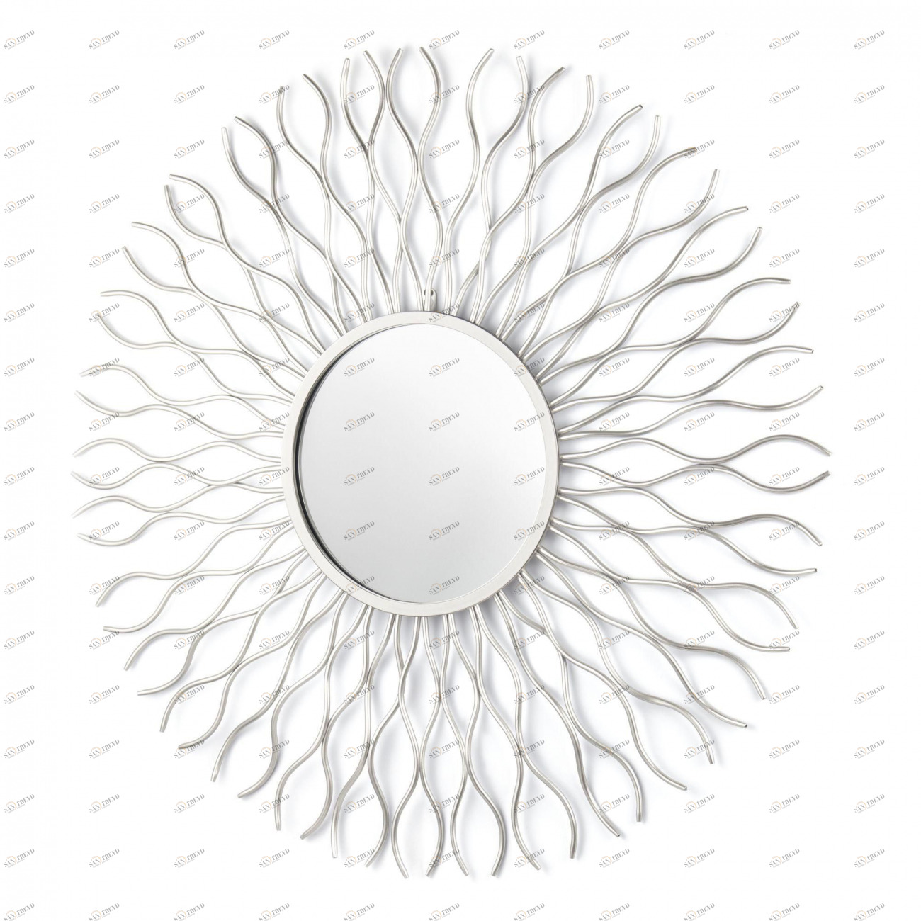 Декоративное настенное панно с зеркалом Pattern ANKONA  217814 Серебро 