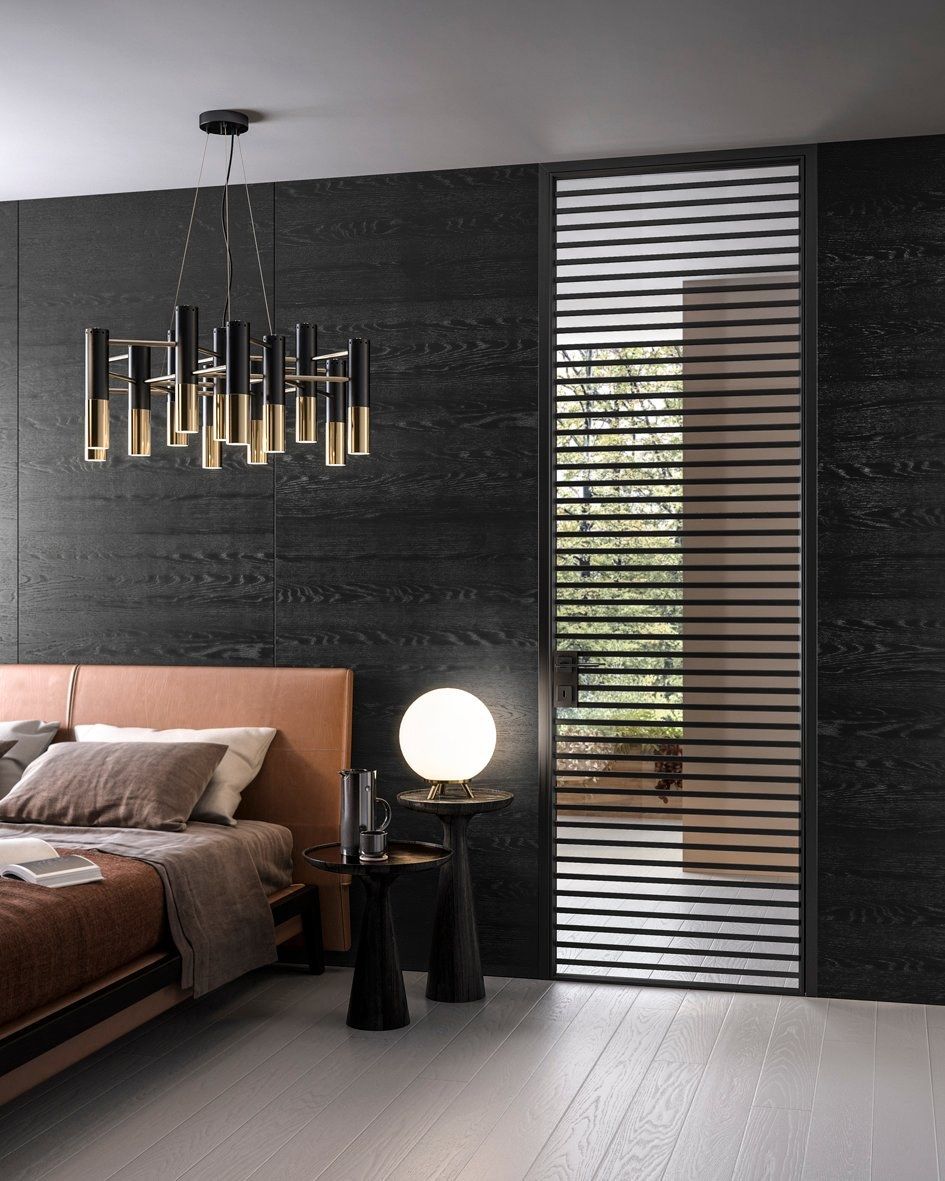 Стеклянная и алюминиевая конструкция распашной двери GIDEA G-Like ARCH-00101676 - Вид №6