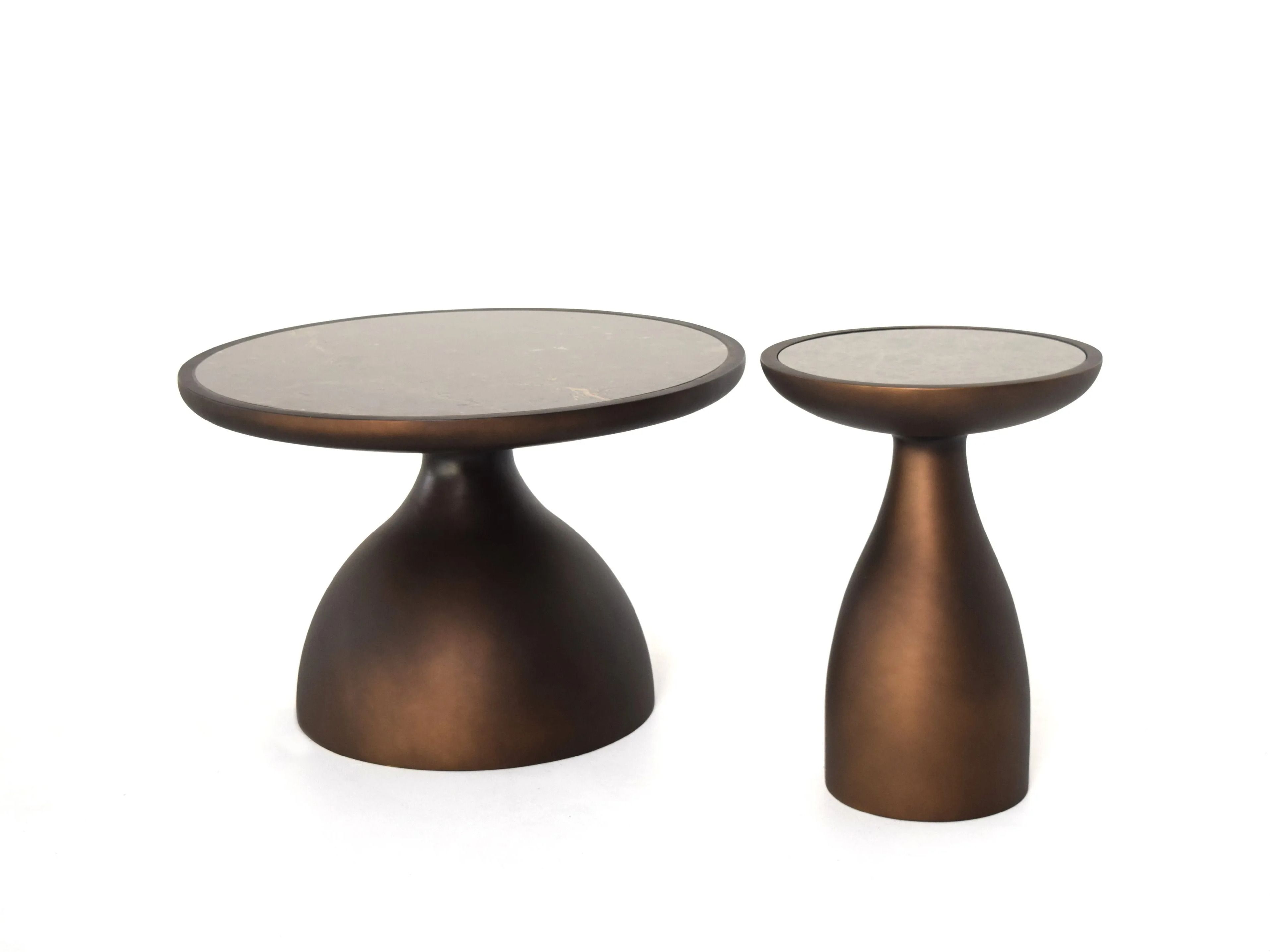 Круглый журнальный столик из смолы ABLE MARSIE ARCH-00008931 - Вид №2