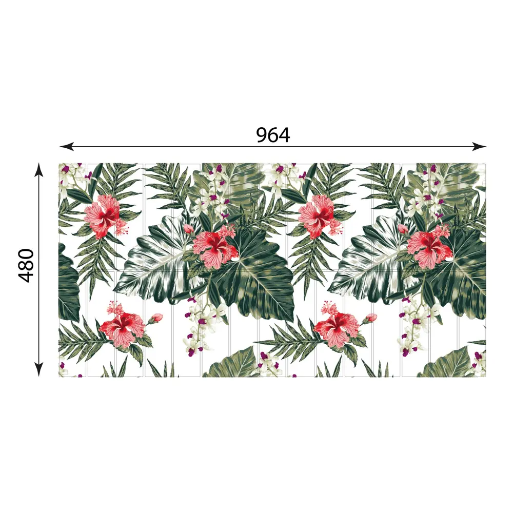 GRACE Стеновая панель ПВХ Магнолия с цветочным принтом для кухни 89380916 STLM-1452064 - Вид №5