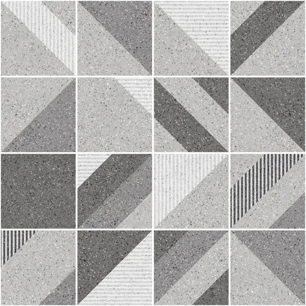 Глазурованный керамогранит Abgres Urban Decor 60x60 см 1.44 м² матовый цвет серый Santreyd STLM-2051204 - Вид №1