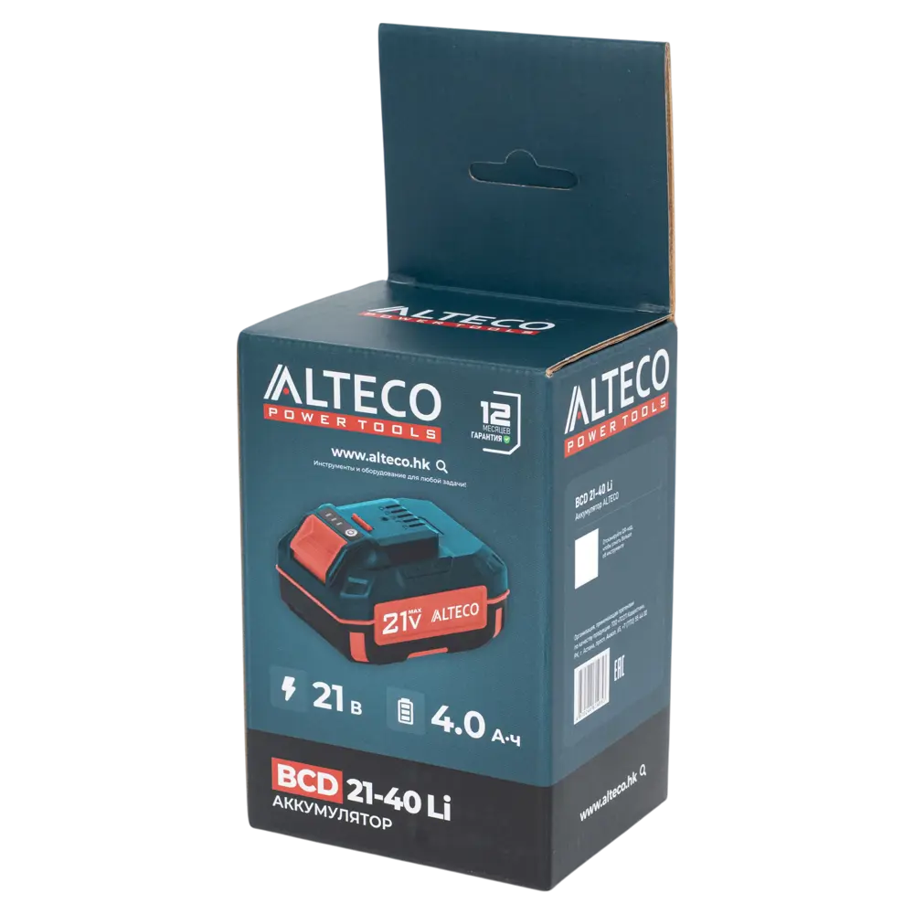 Аккумулятор Alteco BCD 21-40 Li 21 В Li-ion 4 Ач STLM-2061082 - Вид №3