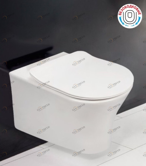 Унитаз подвесной, безободковый BelBagno TANTO Подвесной унитаз настенный Белый BELBAGNO  Китай 