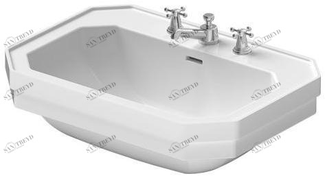 043880 Подвесная раковина настенная овальная Duravit  белая 