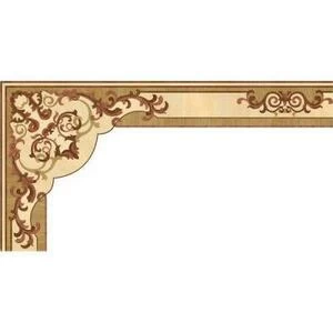 Художественный паркет Da Vinci Паркетный Бордюр 26-087 Орех Европейский (Грецкий) Селект (Гладкая) х мм.