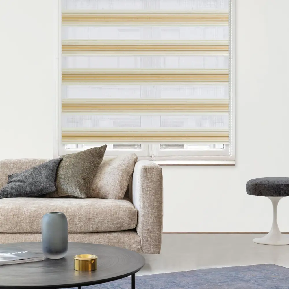 Штора рулонная день-ночь Palermo 180x175 см бежевая MIAMOZA Д/н Palermo STLM-2044512 - Вид №2