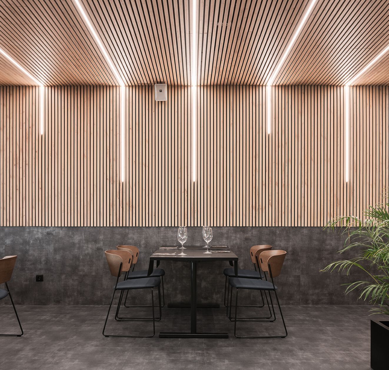 Огнестойкие деревянные потолочные/настенные акустические панели ECOcero ECOnordik ARCH-00050328 - Вид №1