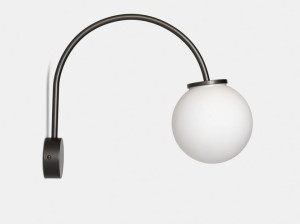 Настенный светильник из матового стекла с фиксированной рукояткой