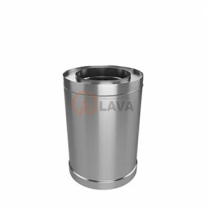 Труба-сэндвич LAVA 150/220, L=250, нерж. 439 (0,5)/439 (0,5) (ПЕРЛИТ)