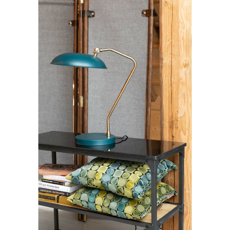 Лампа настольная Liam, серо-зеленая Dutchbone 5200062 - Вид №1