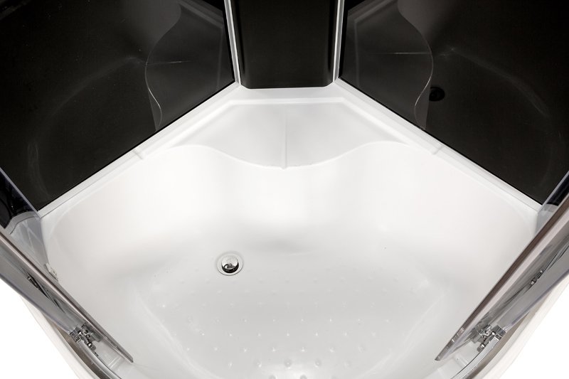 ЕМ1511 R N LED с гм. Душевая кабина DETO Серия EM BМ4590 N (без крыши) BLACK - Вид №7