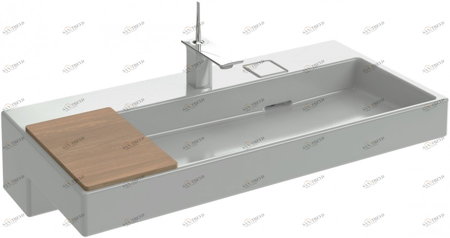 EXC9112-00 Подвесная раковина настенная прямоугольная JACOB DELAFON TERRACE белая