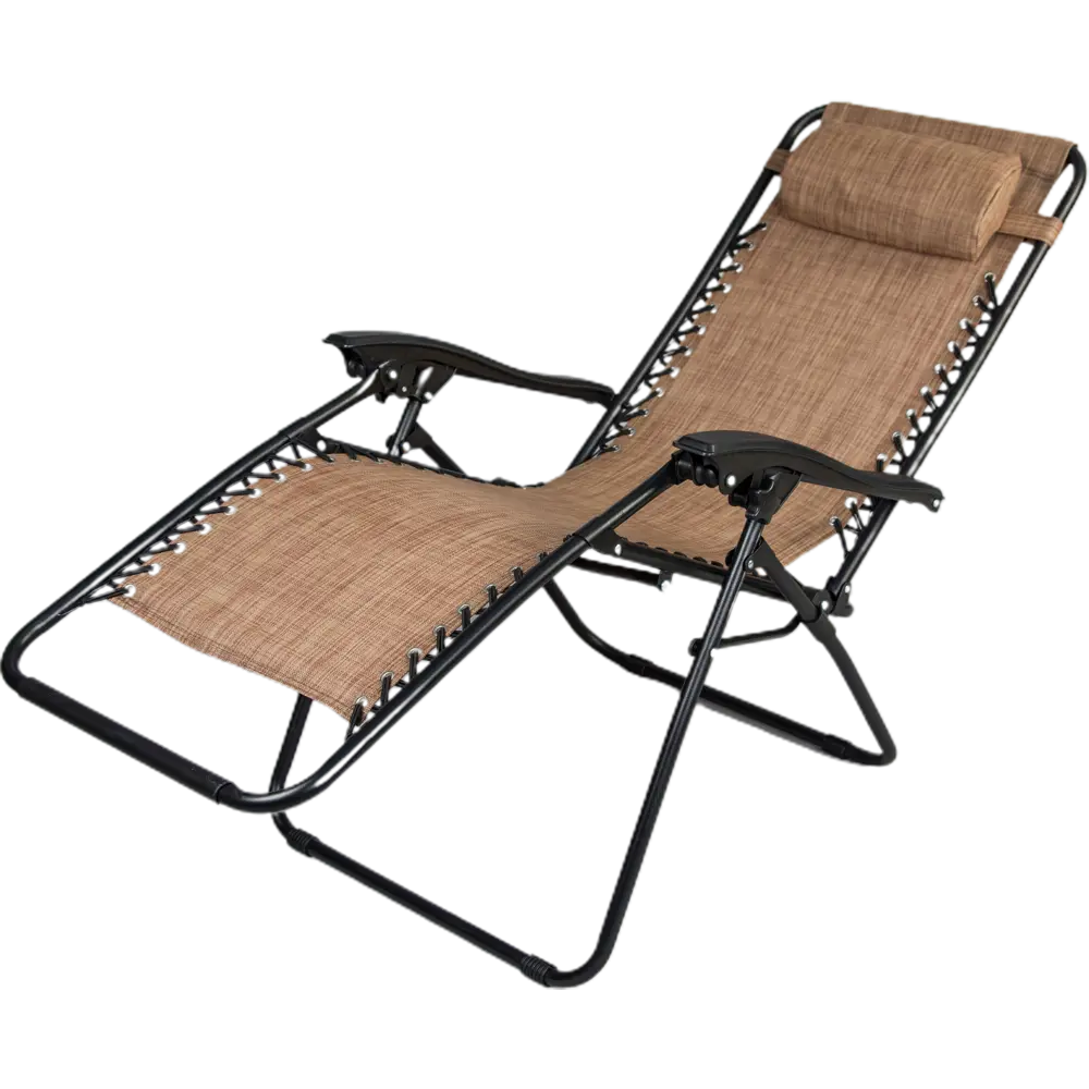 Шезлонг Бриз 65x165x110 см сталь коричневый Santreyd STLM-2010236 - Вид №1