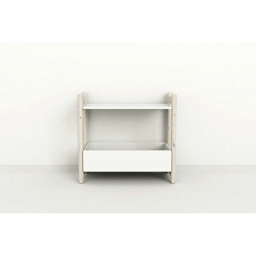 Гарнитур Mini D, 1 полка и 1 ящик-органайзер, белый, искусственно состаренный Flexa 812620490 - Вид №1