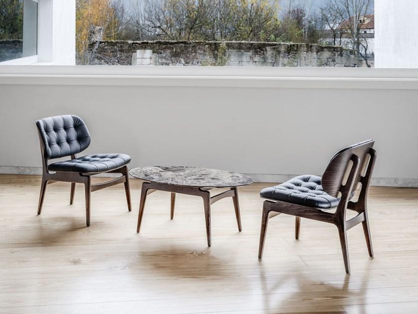 JMS Стеганое кожаное кресло Chloe M935 wuu cr - Вид №2