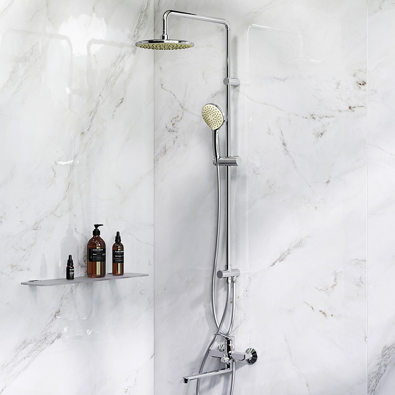 F40885A94 Набор : душевая система смеситель для ванны/душа излив 300 мм хром шт. AM.PM X-Joy  - Вид №1